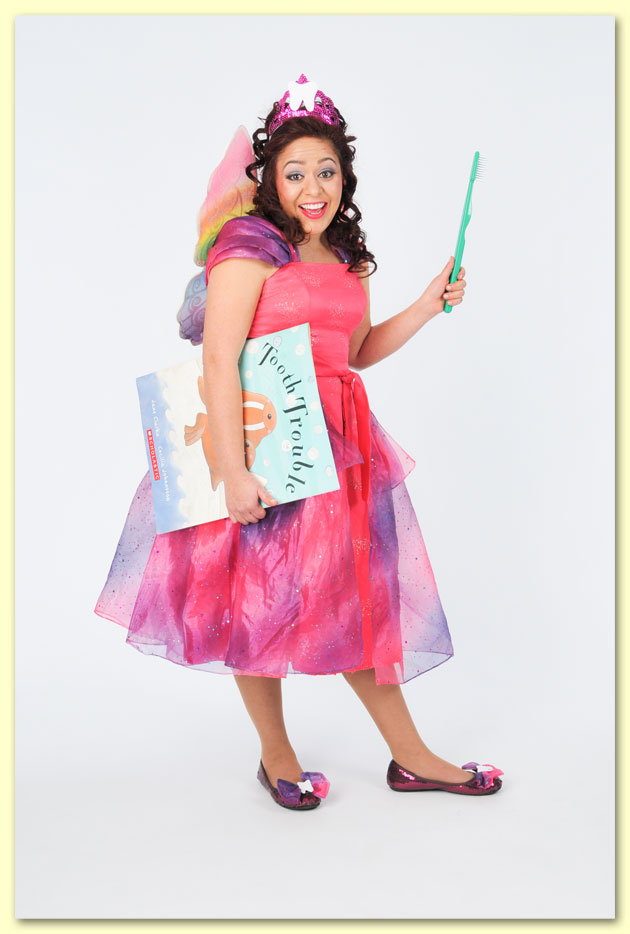 Photo of Bernadette as the Tooth Fairy