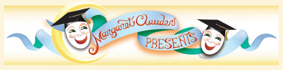 The Margaret Clauder Presents page banner.